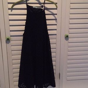 Urban Outfitters black lace lined dress M